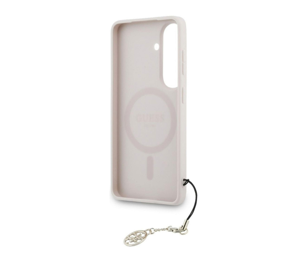 Guess Etui Classic Logo Charm MagSafe do Galaxy S26 różowy - 1522696 - zdjęcie 3